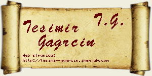 Tešimir Gagrčin vizit kartica